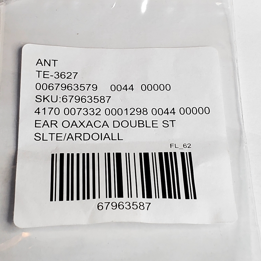 Anthropologie Oaxaca Double Stone Drop Earring Dark New with tags - Picture 5 of 7